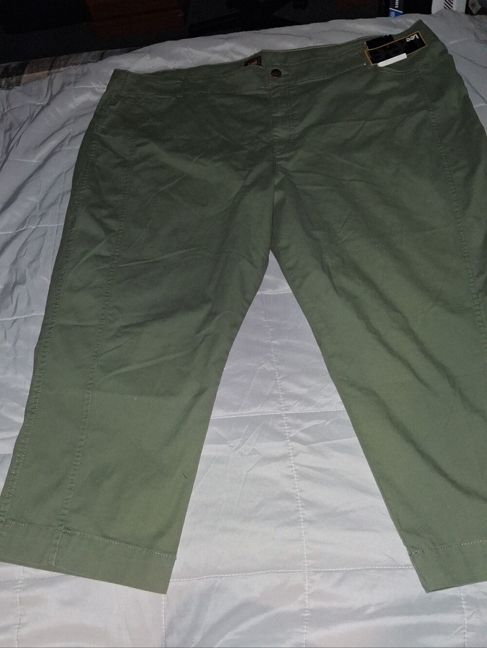 Lee Capri Pant - Olive Green - 26W